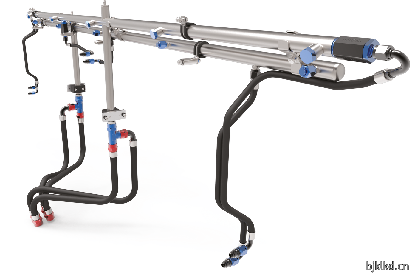Liquid cooling system render