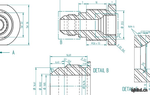 JIC bulkhead drawing